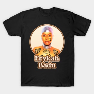 Erykah Badu Retro 70s Tribute Icons T-Shirt